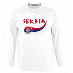 T-shirt Serbie manches longues